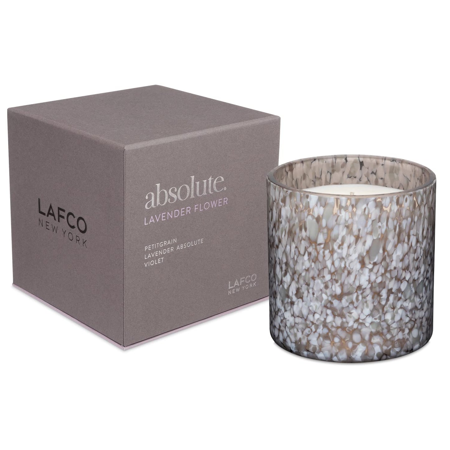 LAFCO New York Signature Candle, Labdanum - 15.5 oz - 90-Hour Burn Time - Reusable, Hand Blown Glass Vessel - Made in The USA