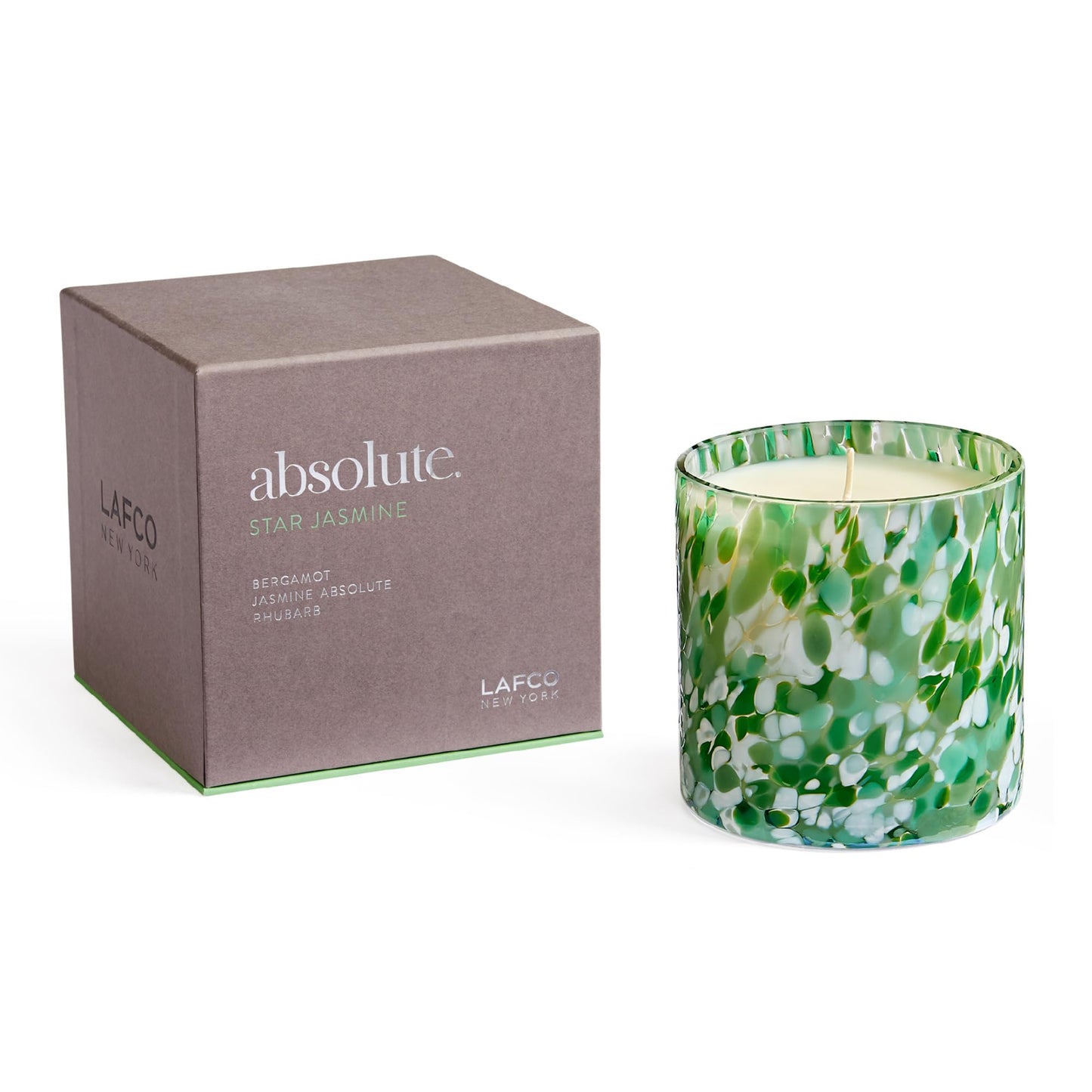 LAFCO New York Signature Candle, Labdanum - 15.5 oz - 90-Hour Burn Time - Reusable, Hand Blown Glass Vessel - Made in The USA