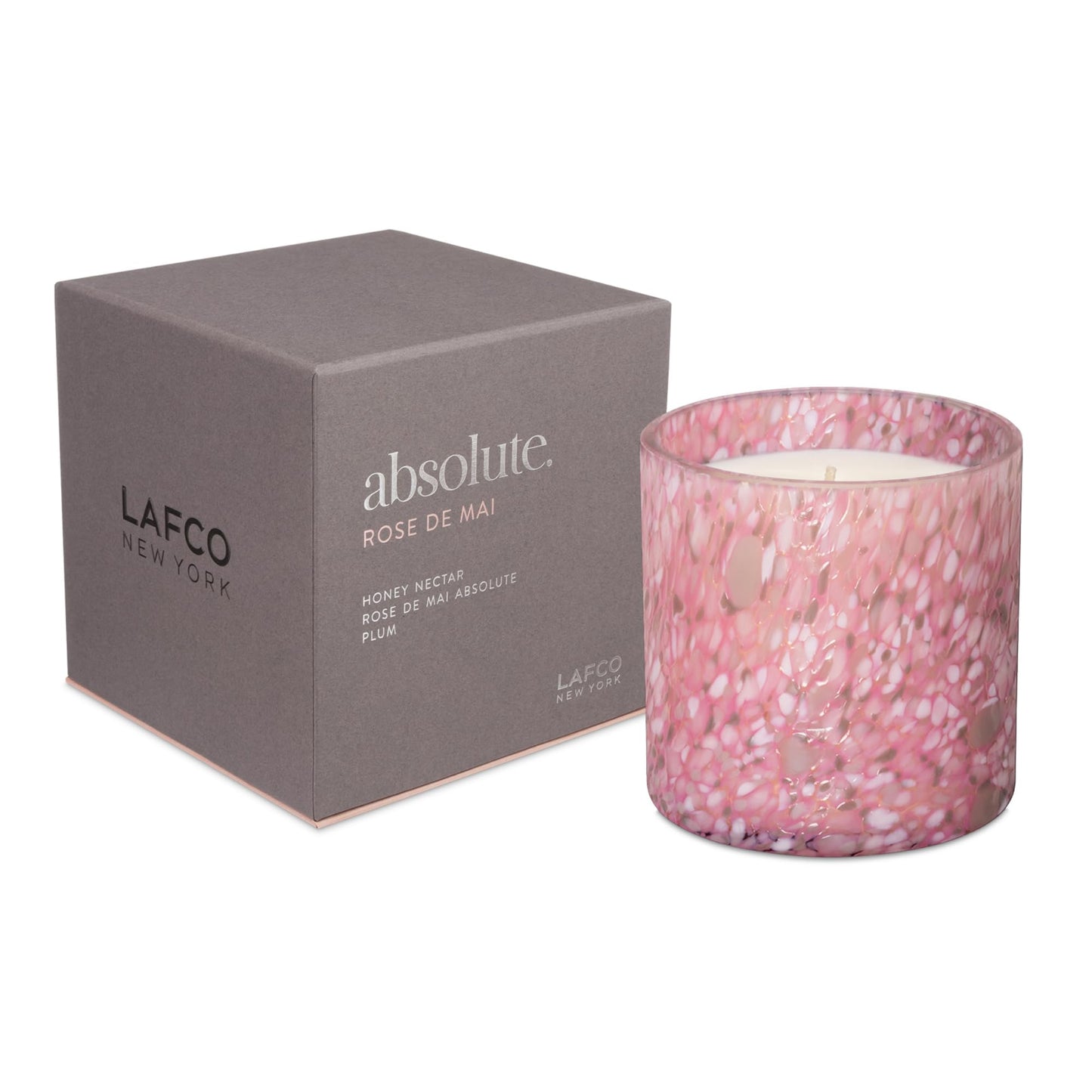 LAFCO New York Signature Candle, Labdanum - 15.5 oz - 90-Hour Burn Time - Reusable, Hand Blown Glass Vessel - Made in The USA
