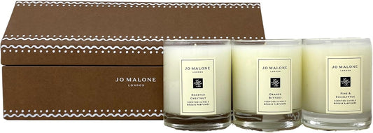 Jo Malone London Travel Candle Trio - Orange Bitters, Pine Eucalyptus, Roasted Chestnut (3 x 65 g Each)