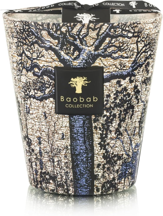 Scented Luxury Candle Sacred Trees Seguela (Cedar-Incense-Eucalyptus Wood) Hand-Blown Opaline Glass, 4 to 7 Wicks, Crafted in EU (MAX 16)